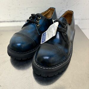 BNWT *SAMPLE PAIR* Steel toe, Blue “rub-off” low cut boot